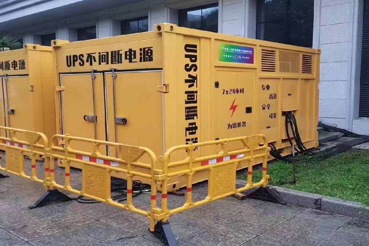滨湖发电机租赁施工现场