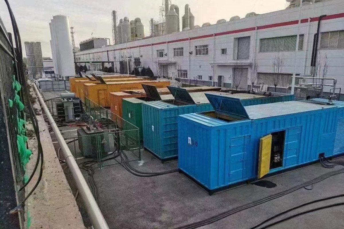 滨湖发电机租赁施工现场